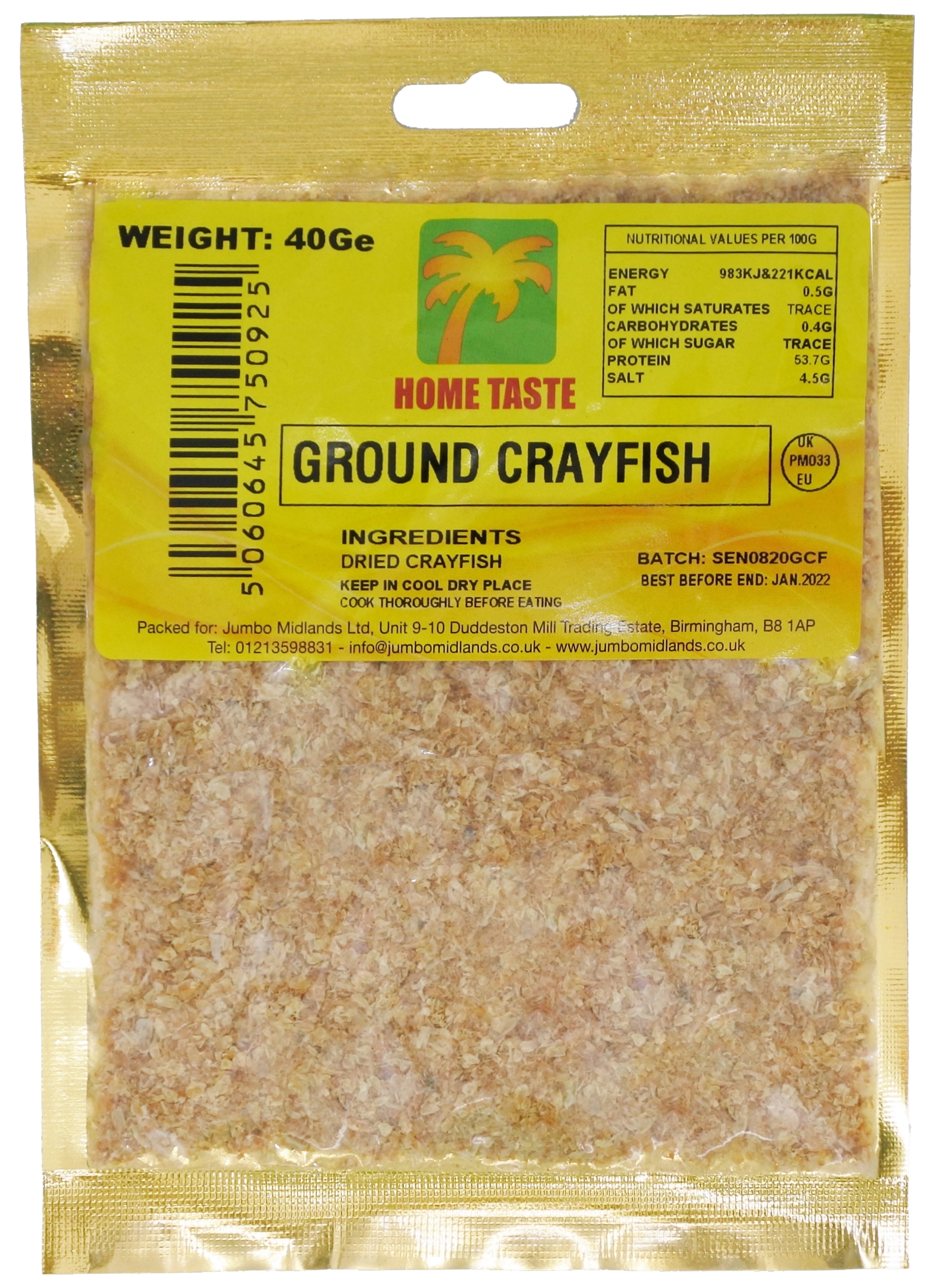 HT GROUND CRAYFISH 10X40G