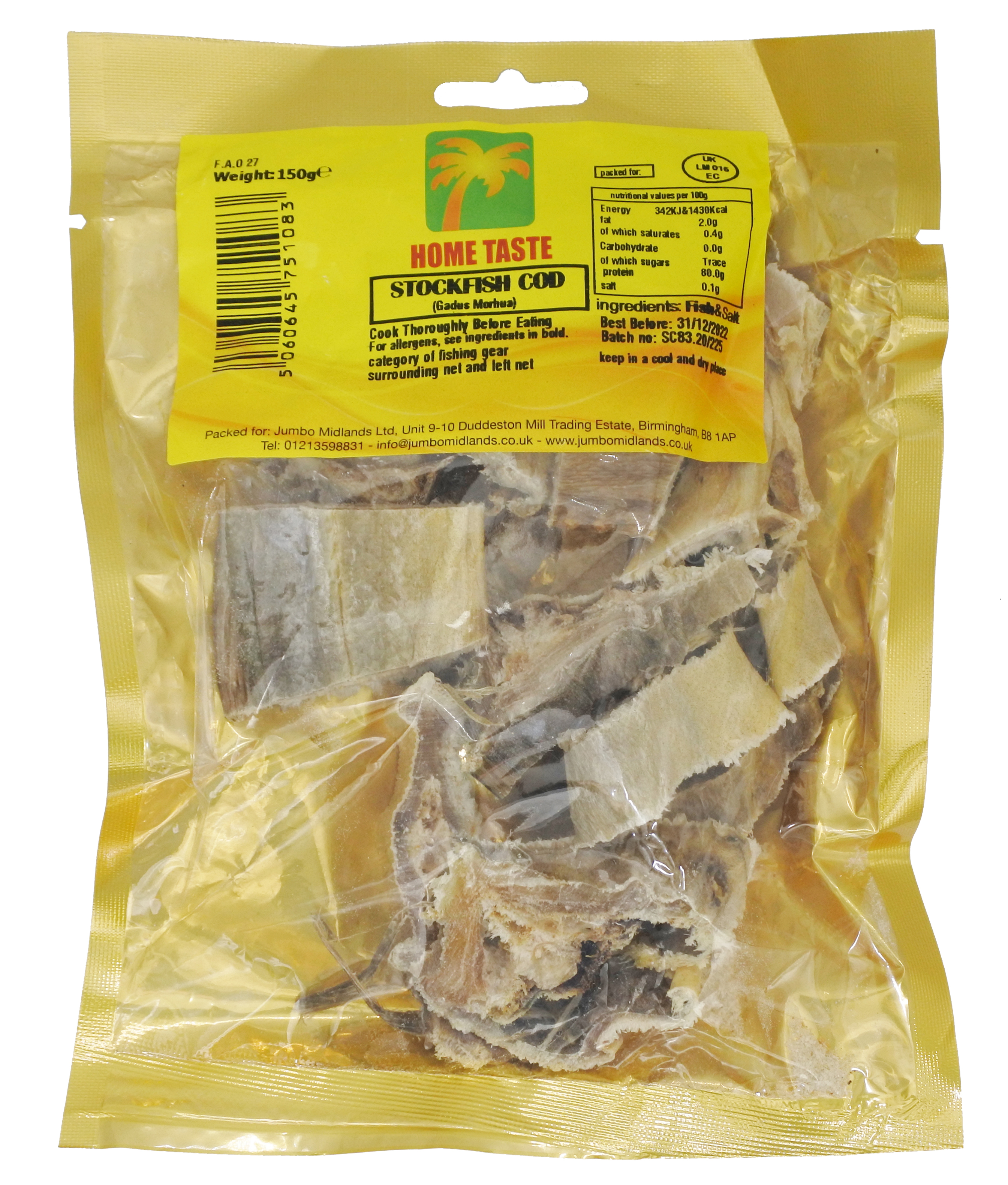 HT STOCKFISH (COD) 10X150G