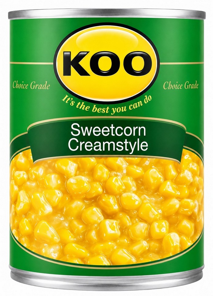 KOO SWEETCORN CREAM STYLE (S.AFRICA) 12X415G