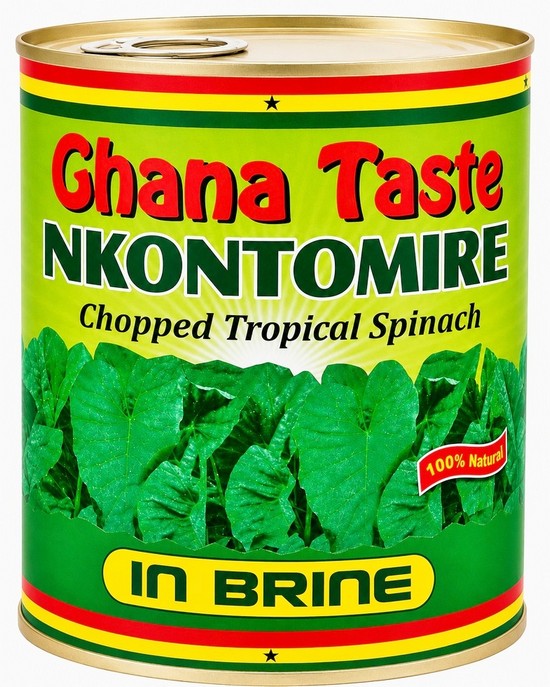 GHANA TASTE CHOPPED SPINACH (NKONTOMIRE) 12X800G