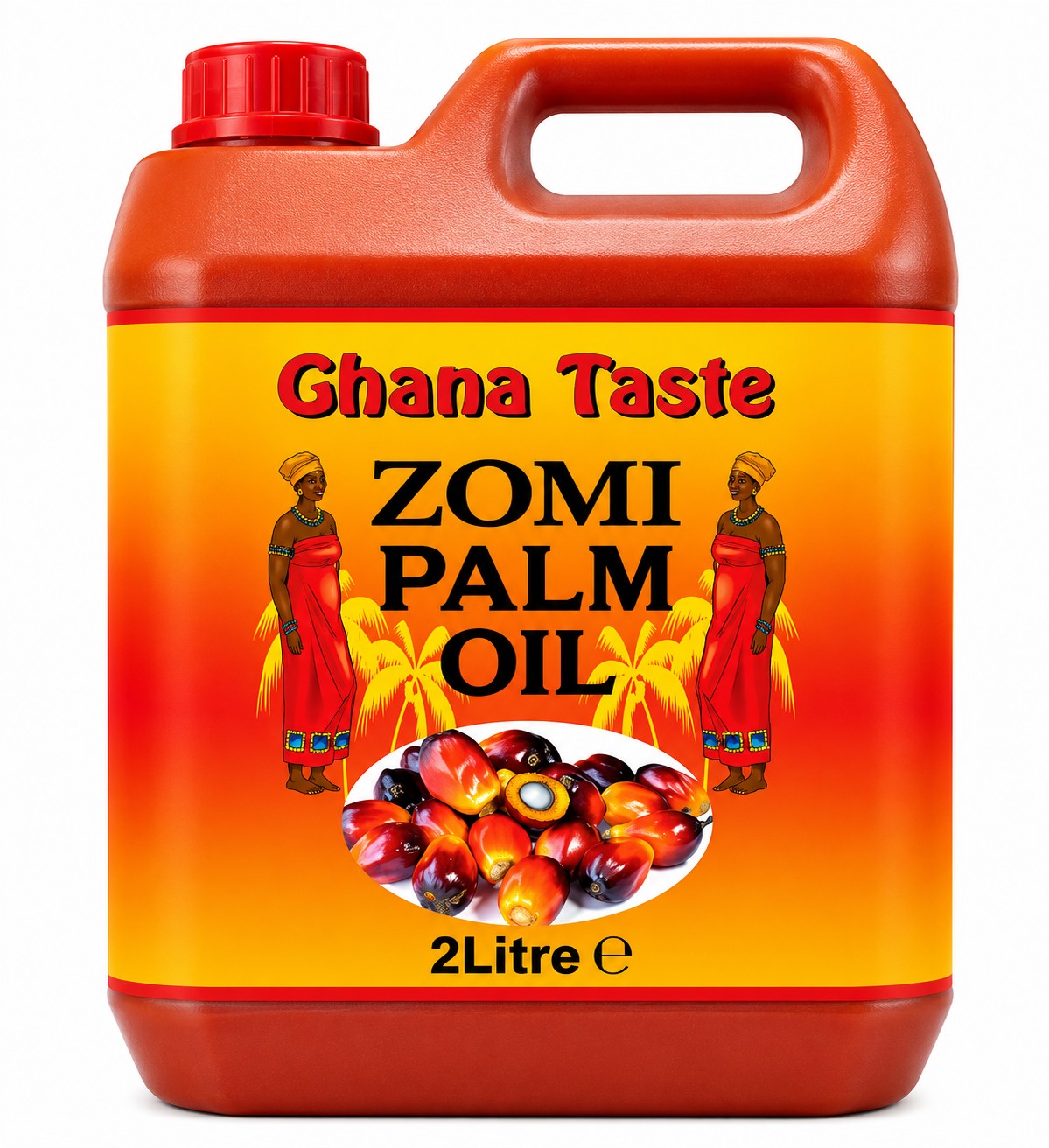 GHANA TASTE ZOMI PALM OIL 6X2L (GALLON)