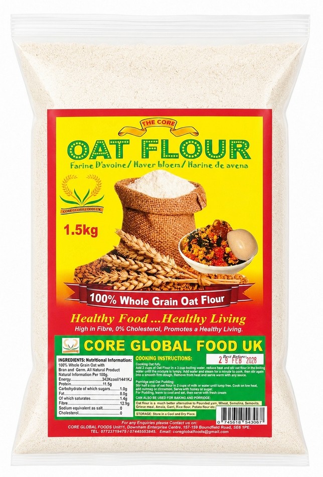 THE CORE OAT FLOUR 12X1.5KG