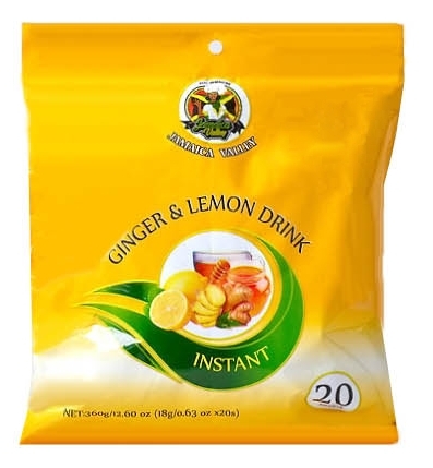 JAMAICA VALLEY GINGER LEMON TEA (SACHETS) 24X20X18G