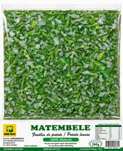 HT POTATO LEAVES 30X500G (MATEMBELE) (FROZEN)