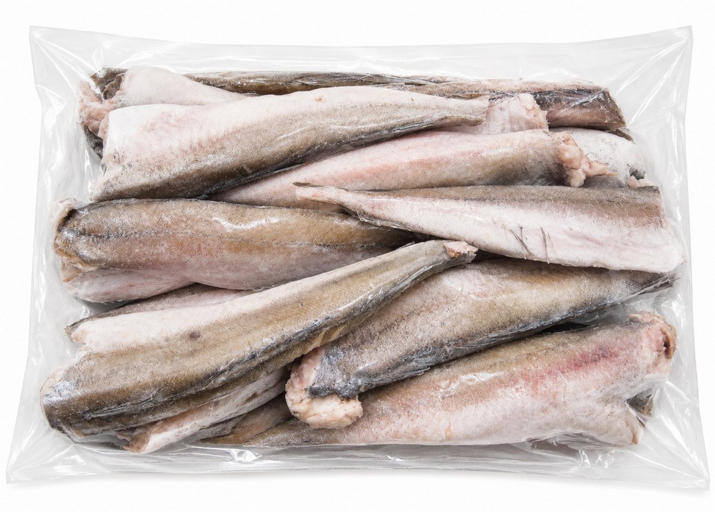 HAKE 500/800 15KG HEAD/TAIL LESS (FROZEN)