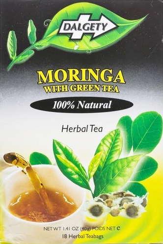 DALGETY MORINGA WITH GREEN TEA 6X40G