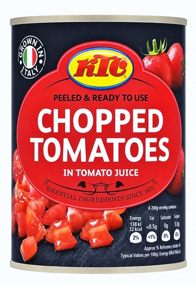 KTC CHOPPED TOMATO 12X400G