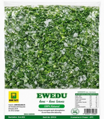 HT EWEDU LEAVES 30X400G (FROZEN)