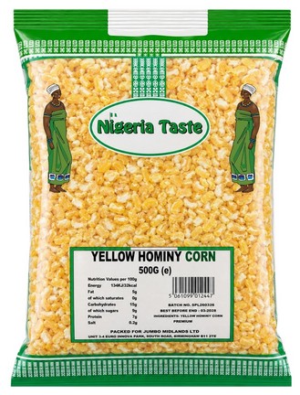 NT YELLOW HOMINY CORN 20X500G