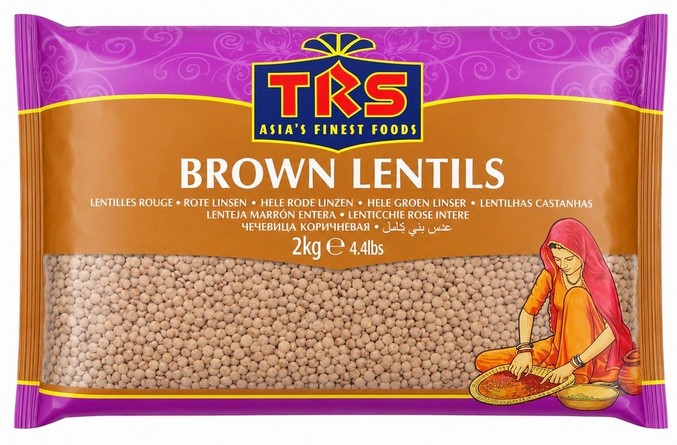 TRS LENTILS WHOLE BROWN 6X2KG