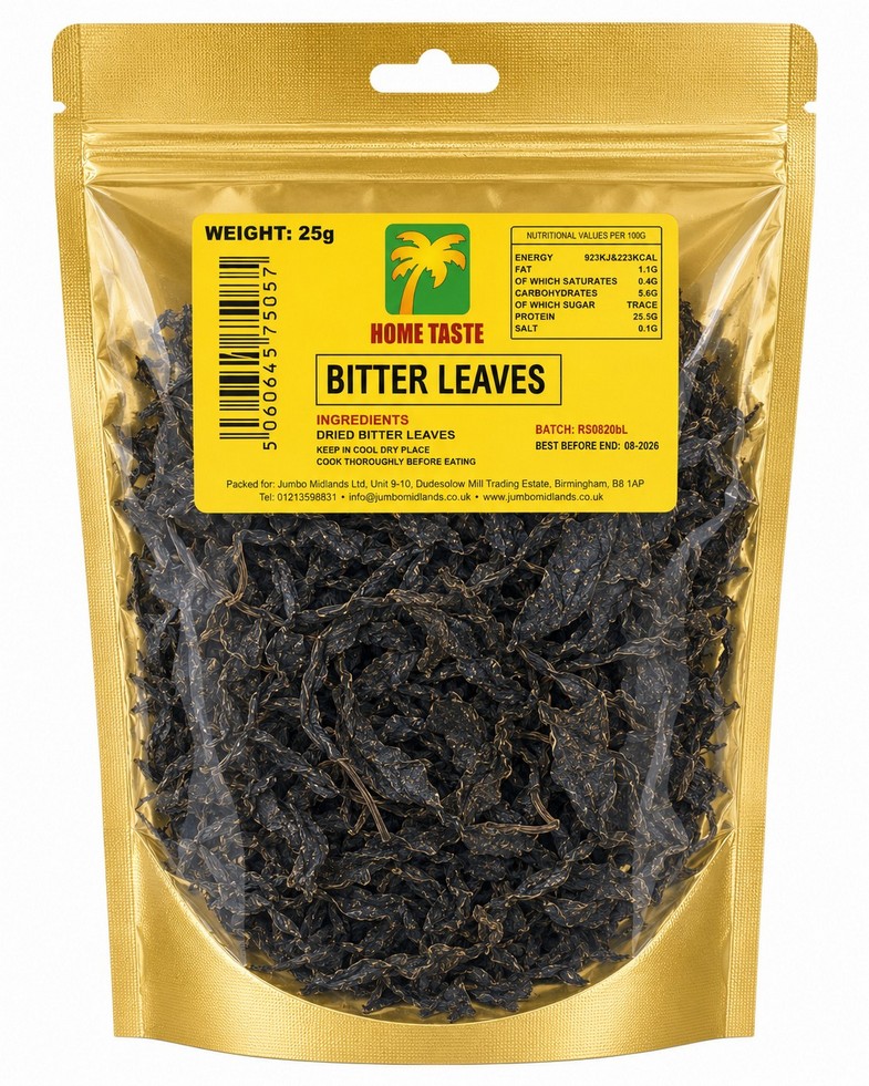 HT BITTER LEAVES (DRIED) 10X25G