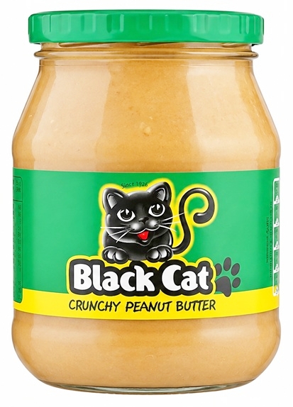 BLACK CAT CRUNCHY PEANUT BUTTER (S.AFRICA) 6X400G