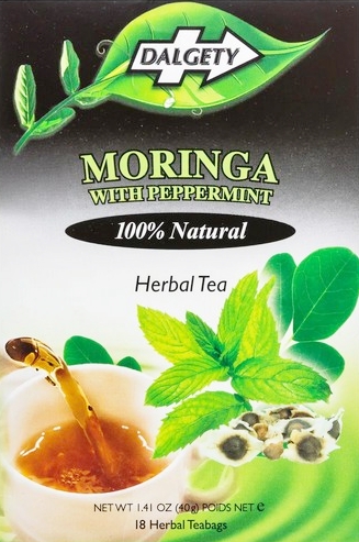 DALGETY MORINGA WITH PEPPERMINT TEA 6X40G