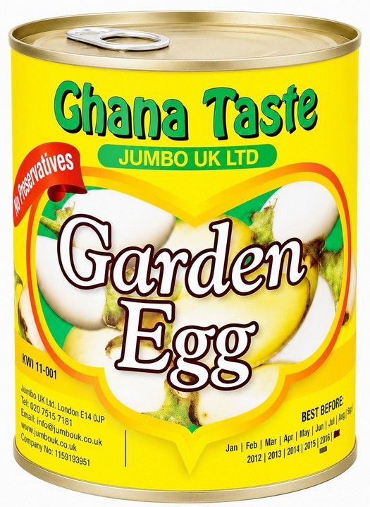 GHANA TASTE GARDEN EGGS 12X800G