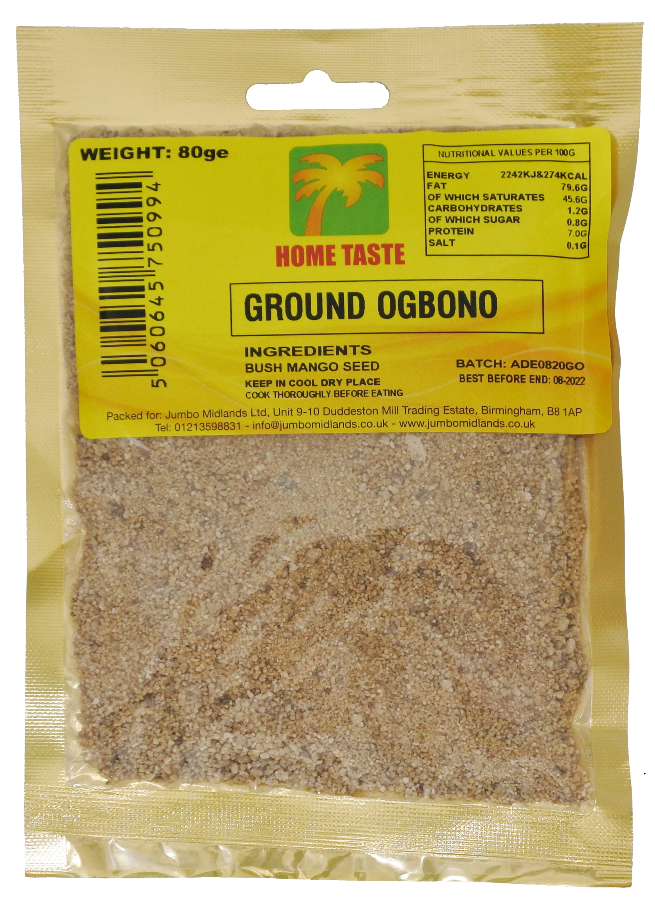 HT GROUND OGBONO 10X80G