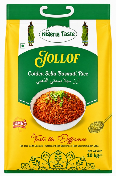 NT JOLLOF GOLDEN SELLA BASMATI RICE 10KG