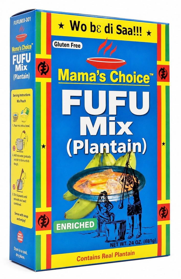 MAMA CHOICE PLANTAIN FUFU 24X624G