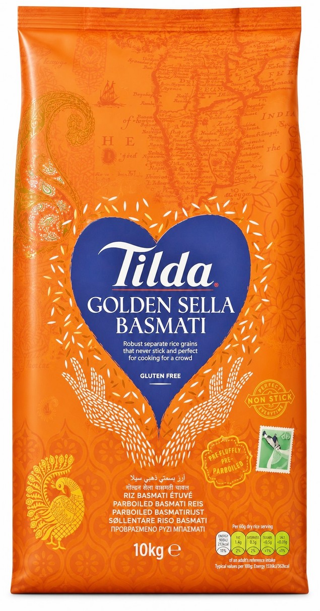 TILDA GOLDEN SELLA BASMATI RICE (ORANGE) 10KG