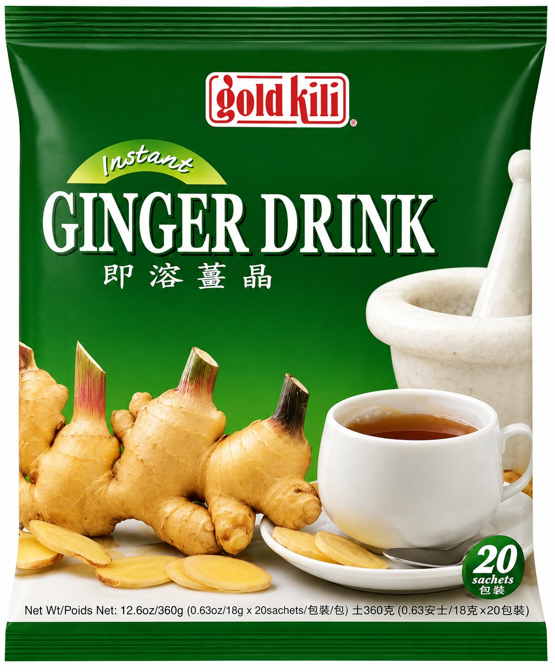 GOLD KILI GINGER TEA 12X360G