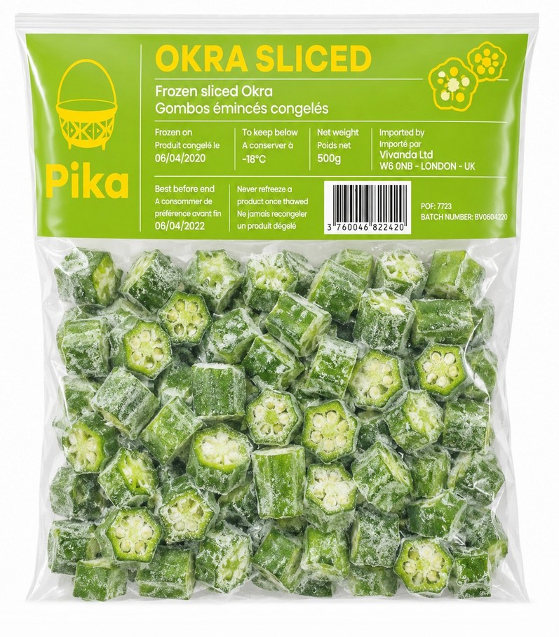 PIKA OKRA CHOPPED 50X200G (FROZEN)