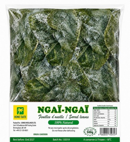 HT NGAI NAGI (SORREL) LEAVES 30X500G (FROZEN)
