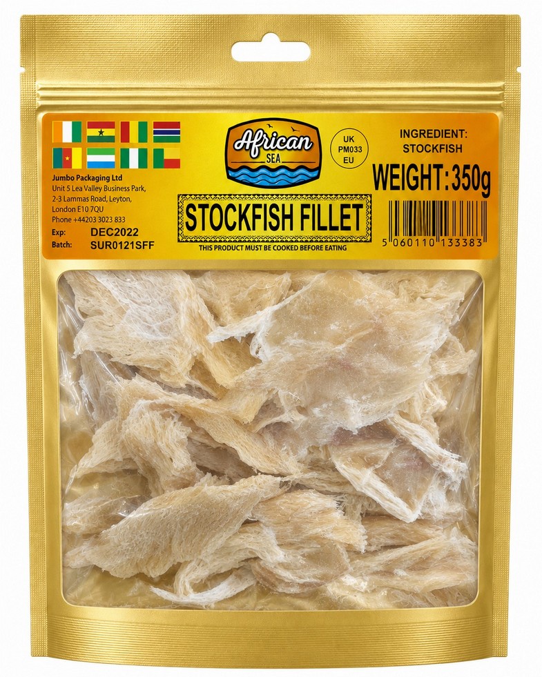 AFRICAN SEA STOCKFISH FILLETS 10X350G
