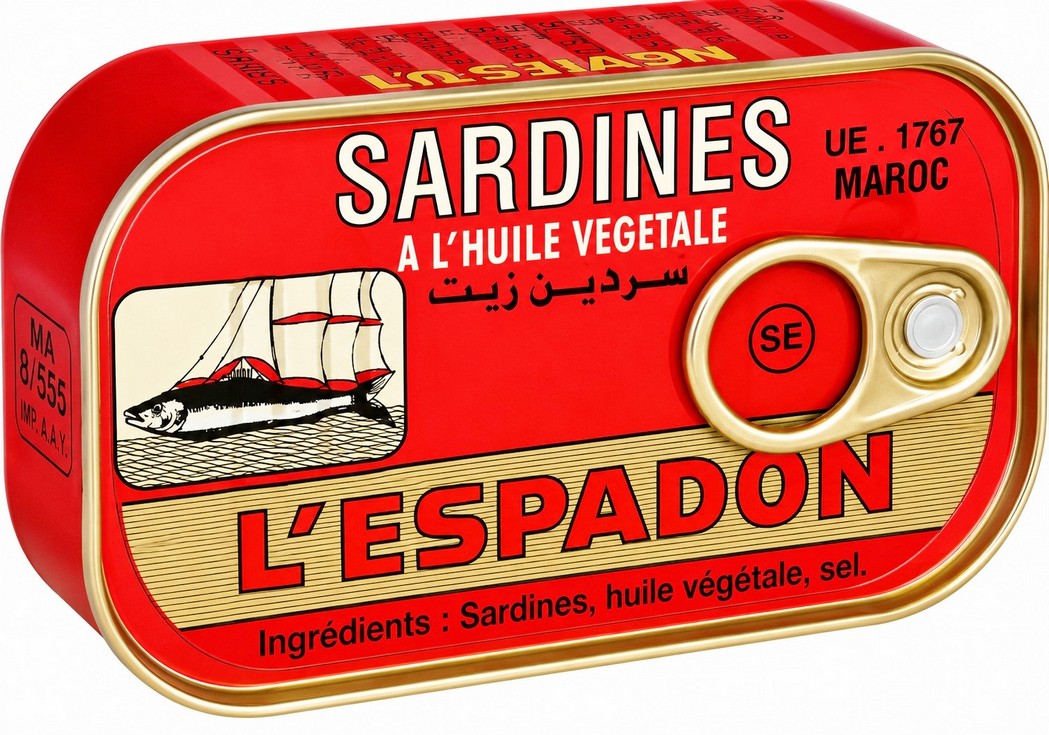 LESPADON  SARDINES IN VEG. OIL 50X125G