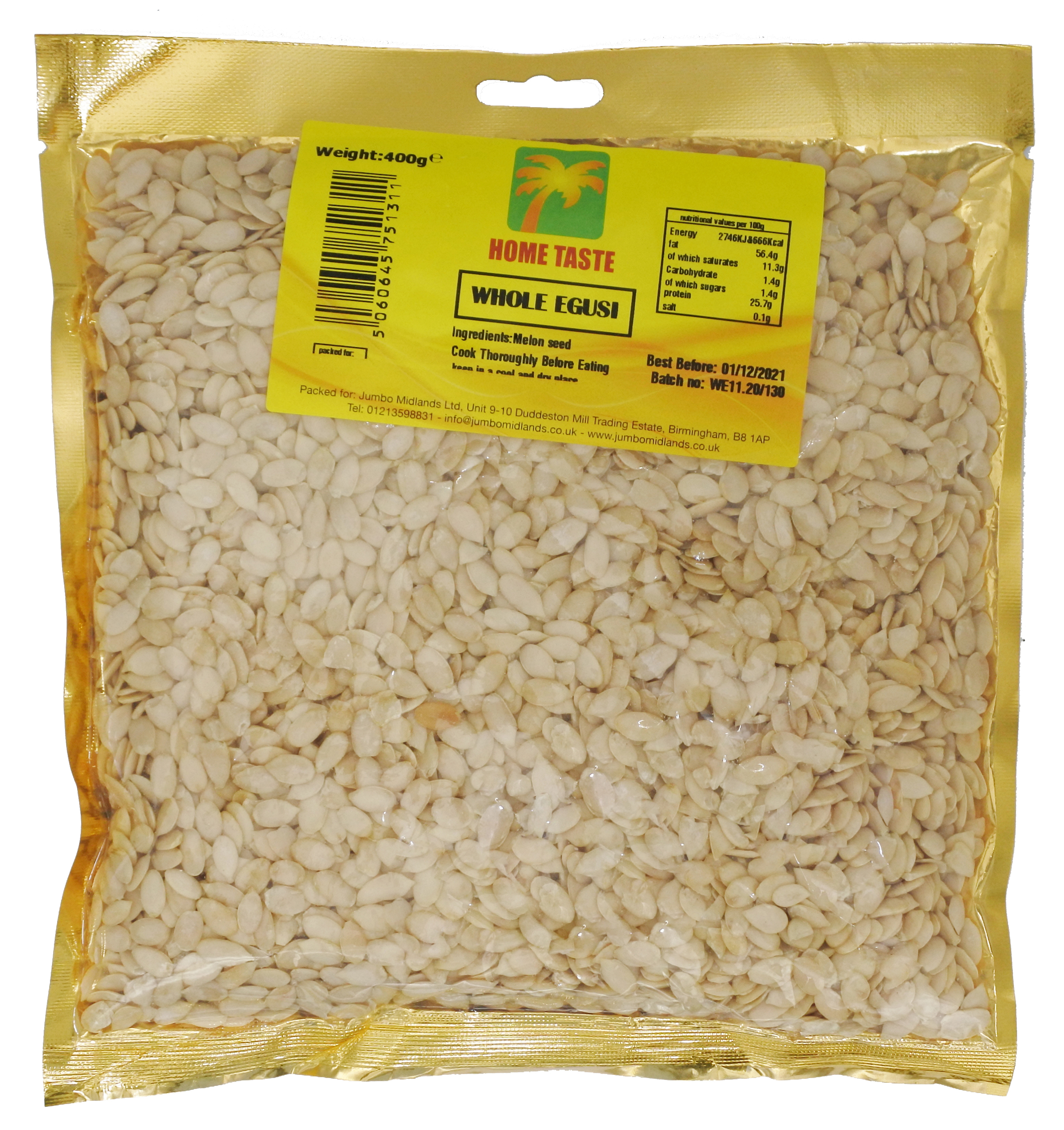 HT WHOLE EGUSI 10X400G