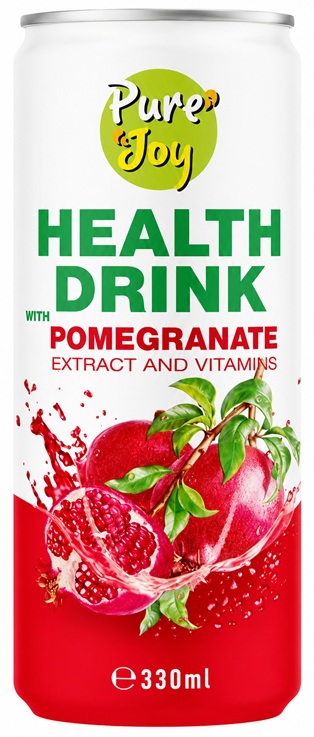 PURE JOY HEALTH DRINK POMEGRANATE 24X330ML