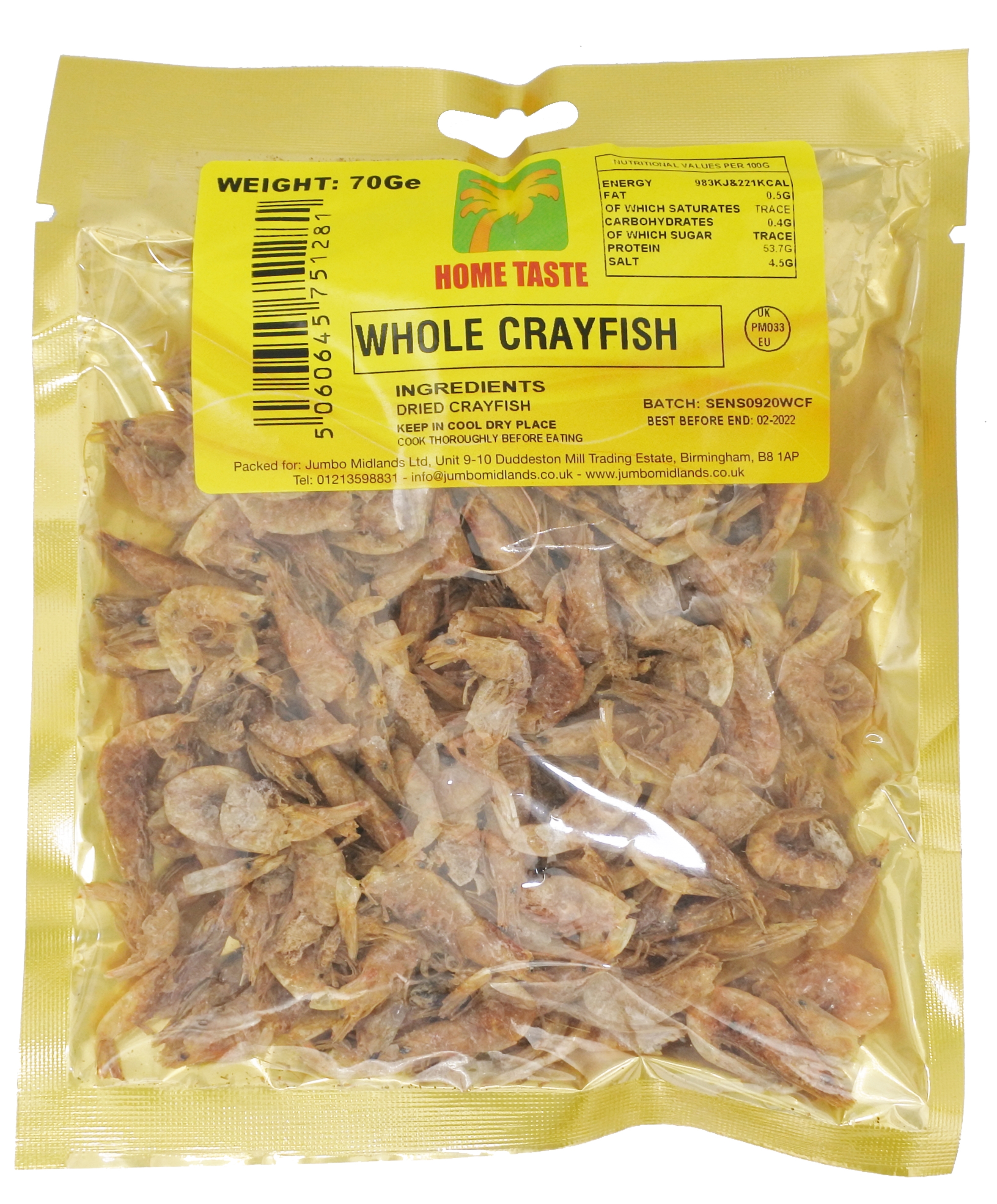 HT WHOLE CRAYFISH 10X70G